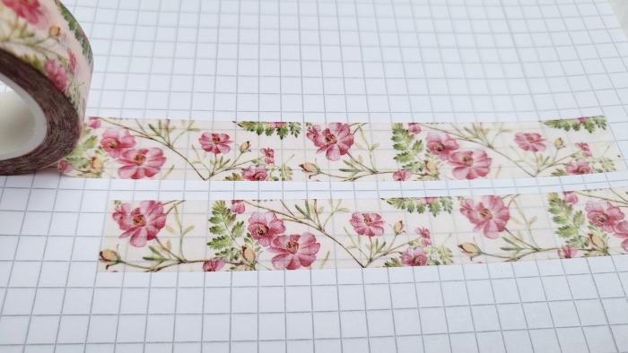 Washi Tape rosa Blumen